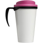 Brite-Americano® grande 350 ml insulated mug - Solid black/Pink