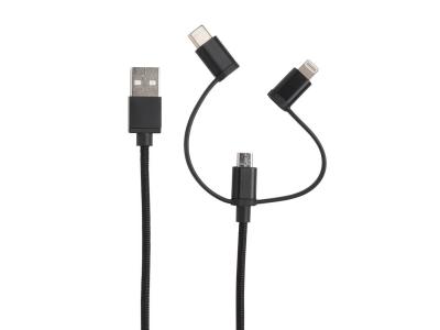 3-in-1 kabel met MFi licentie 3-in-1 kabel met MFi licentie