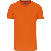 Heren-t-shirt BIO150 V-hals Orange 5XL