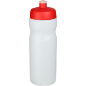 Baseline® Plus 650 ml sportflaska - Röd/Transparent vit