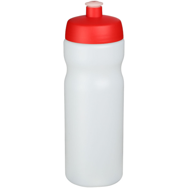 Baseline® Plus 650 ml bottle with sports lid - Red/Transparent white