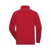 Workwear Half-Zip Sweat - SOLID - - red - L
