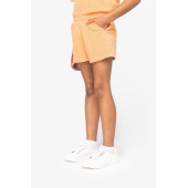 Ecologische badstof meisjesshort Apricot 4/6 jaar