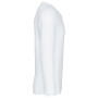 T-shirt V-hals lange mouwen White XL