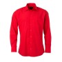 Men's Shirt Longsleeve Poplin - tomato - 3XL