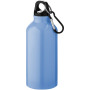 Oregon 400 ml aluminium water bottle with carabiner - Light blue