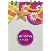 Desk-Mate® A7 spiraal notitieboek - Wit/Zwart - 50 pages