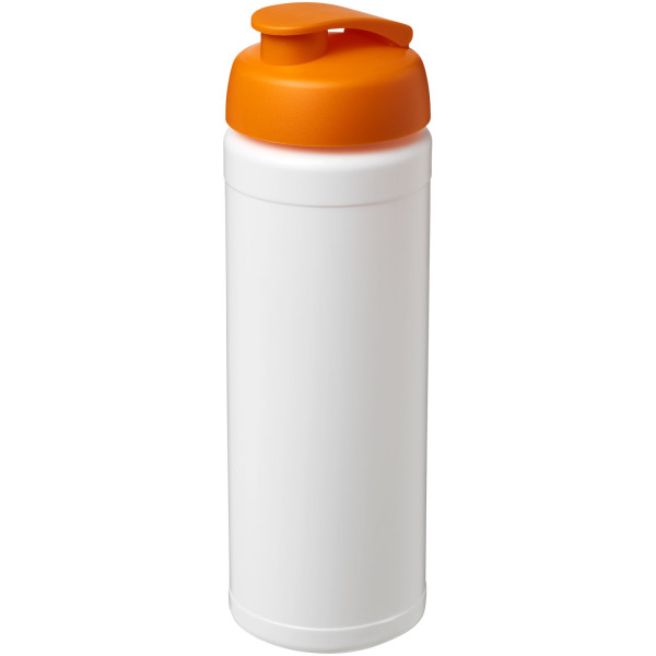 Baseline® Plus 750 ml flip lid sport bottle - White/Orange