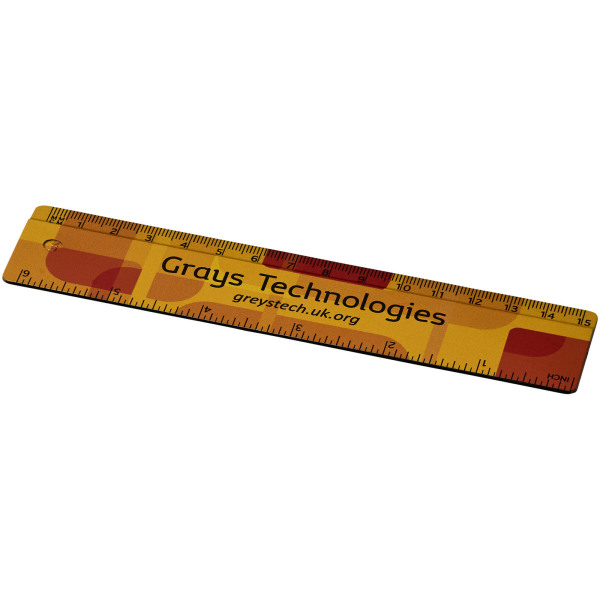 Terran 15 cm ruler from 100% recycled plastic