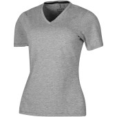 Kawartha biologisch dames t-shirt met korte mouwen - Grijs gemeleerd - S