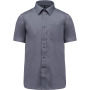 Ace - Heren overhemd korte mouwen Urban Grey 4XL