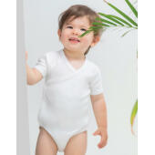 Baby Kimono Bodysuit - White
