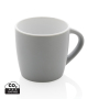 Ceramic mug with coloured inner, grey, white