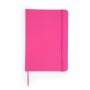 Notitieboek A5 met  elastiek, leeslint, 100 pagina`s - roze