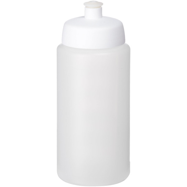 Baseline® Plus grip 500 ml sports lid sport bottle - Transparent/White