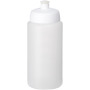Baseline® Plus grip 500 ml sports lid sport bottle - Transparent/White
