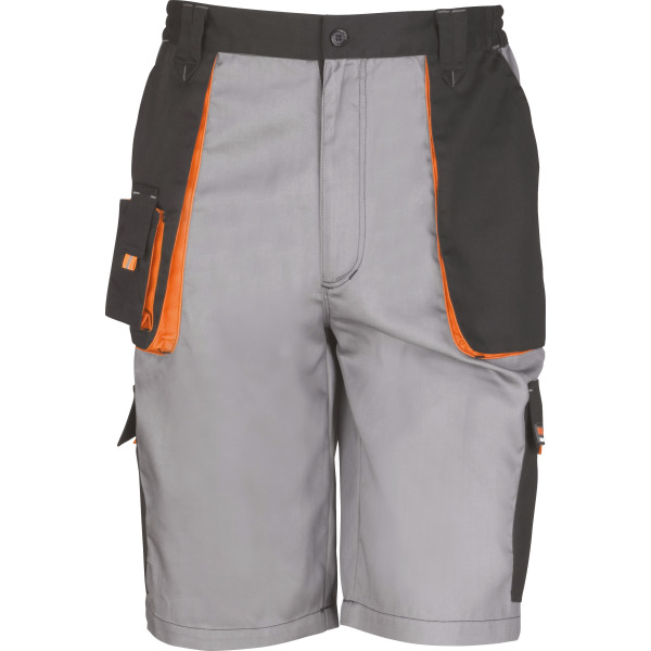 Work-guard Lite Shorts Grey / Black / Orange 32 UK