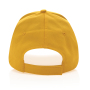 Impact 5 panel 190gr Recycled cotton cap with AWARE™ tracer, yellow