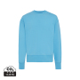 Iqoniq Kruger gerecycled katoen relaxed sweater, tranquil blue (M)