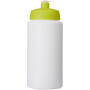Baseline® Plus grip 500 ml sportfles met sportdeksel - Wit/Lime
