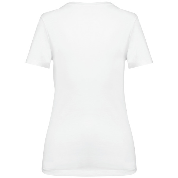 Supima® dames-T-shirt V-hals korte mouwen White XL