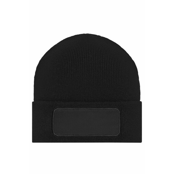 Knitted Beanie with Patch