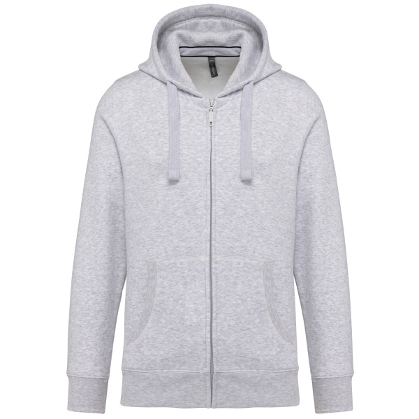 Hooded Sweater Met Rits Ash Heather L