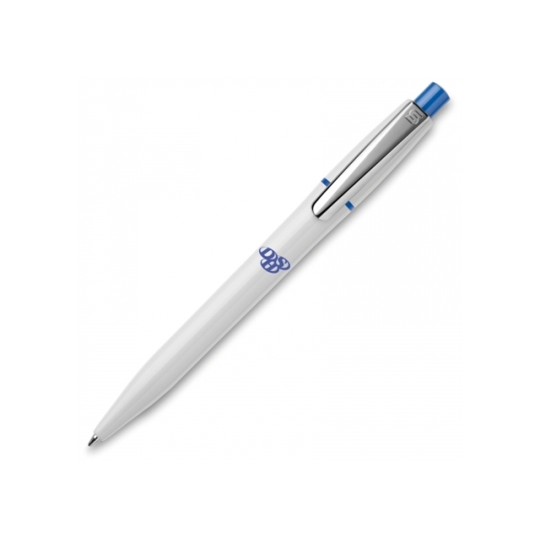 Ball pen Semyr hardcolour - White / Light Blue