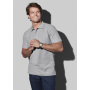 Stedman Polo SS for him grey heather L