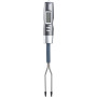 Wells digitale vork met thermometer - Grijs