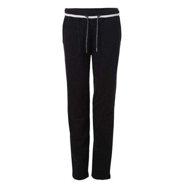 Ladies' Jog-Pants - black/white - XL