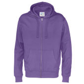 Full Zip Hood Man Purple XXL (GOTS)