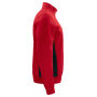 2128 Sweatshirt 1/2 zip Red 4XL