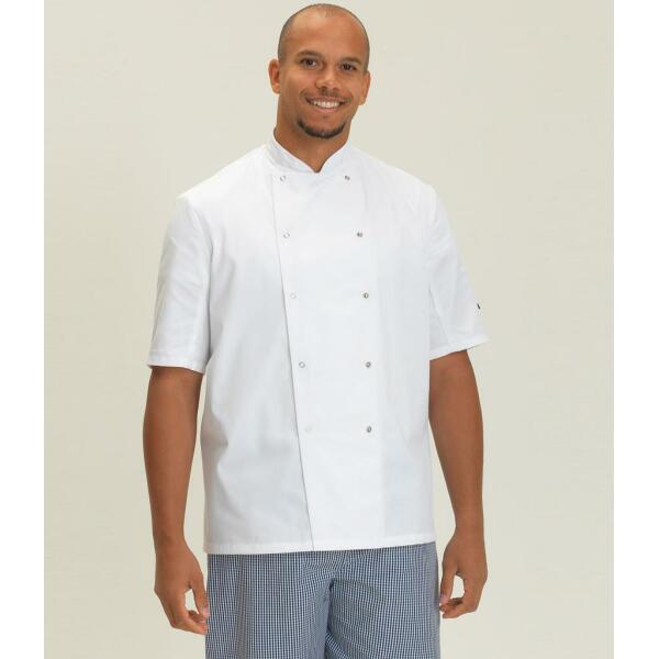 Short Sleeve Press Stud Chef's Jacket