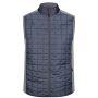 Men's Knitted Hybrid Vest - light-melange/anthracite-melange - XXL