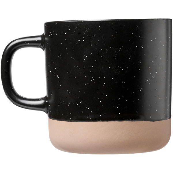 Pascal 360 ml ceramic mug - Solid black