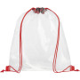 Lancaster transparent drawstring bag 5L - Red/Transparent clear