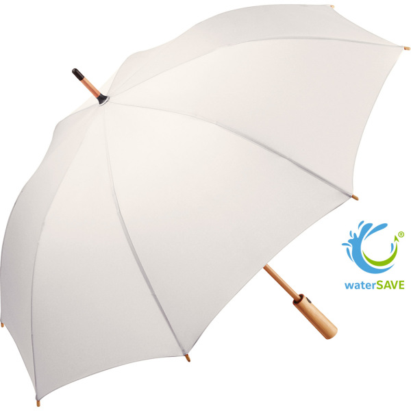 AC midsize bamboo umbrella ÖkoBrella - natural white wS