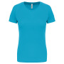 Functioneel damessportshirt Light Turquoise XS