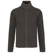 Men's microfleece zip jacket with raglan sleeves Dark Grey 4XL