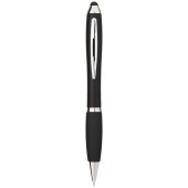 Nash stylus balpen gekleurd met zwarte grip - Zwart