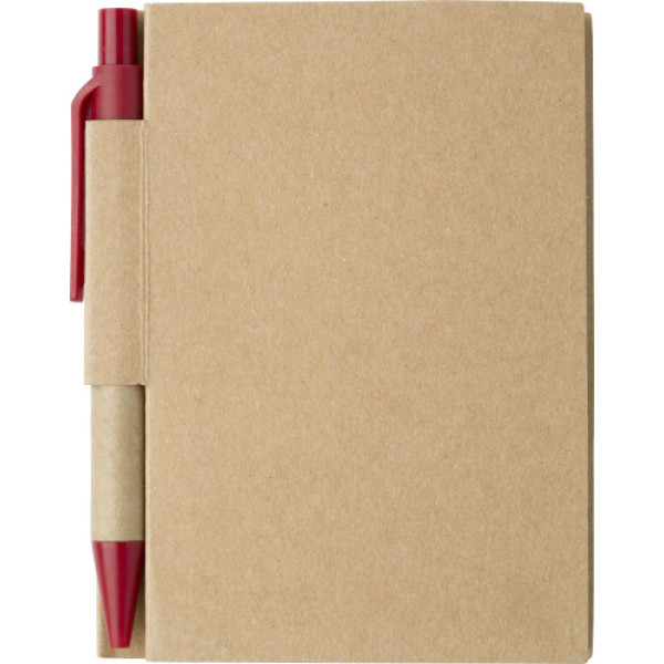 Paper notebook Cooper red