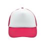 MB070 5 Panel Polyester Mesh Cap wit/magenta one size
