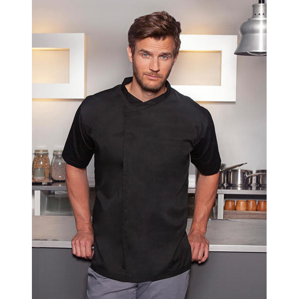 Chef's Shirt Basic Short Sleeve - White - XS