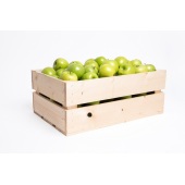 Fruitkist groot incl. 100 appels met witte bedrukking Fruitkist groot incl. 100 appels met witte bedrukking