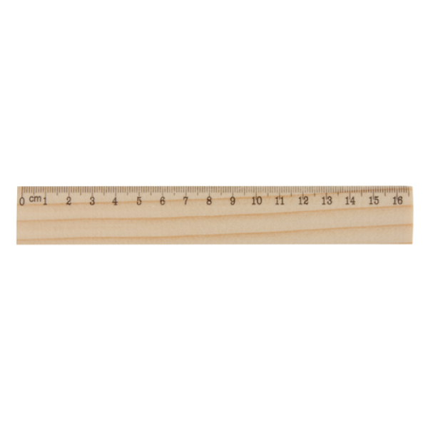 OneSix liniaal grenen hout 16 cm