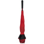 Yoon 23" binnenstebuiten gekeerde rechte paraplu met frisse kleuren - Rood/Zwart