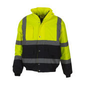 Fluo 2-Tone Bomber Jacket - Fluo Yellow/Navy - S