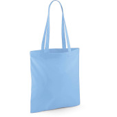 Shopper bag long handles Sky Blue One Size