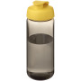 H2O Active® Octave Tritan™ 600 ml flip lid sport bottle - Charcoal/Yellow